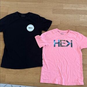 HE>i Black and Pink T-Shirts